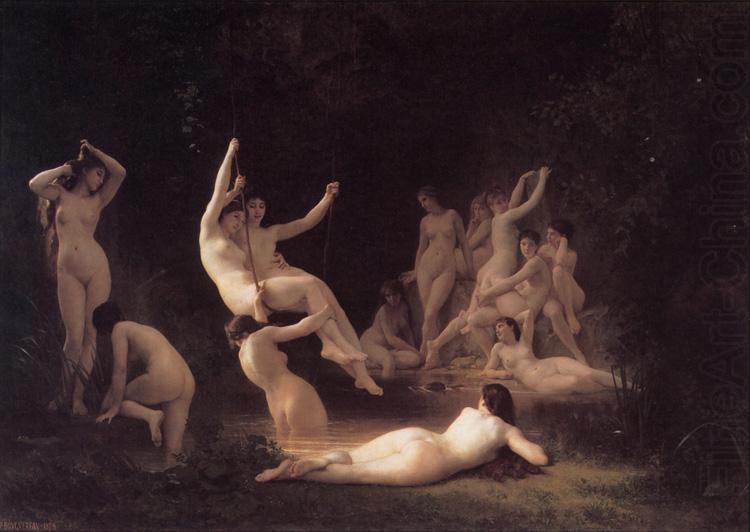 The Nymphaeum (mk26), Adolphe William Bouguereau